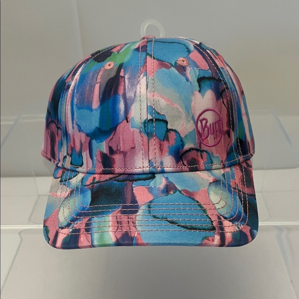 Buff Multicolor Floral Cap